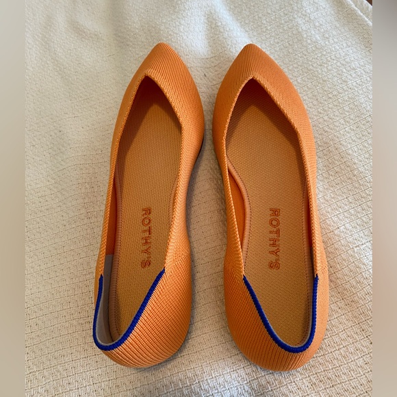 Rothy’s tangerine the point shoe - Picture 2 of 6